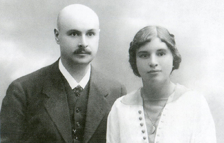 Молодожены Арнольд Иванович и Ольга Федоровна Бренинги. 1915 год. 
