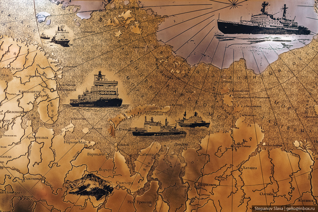 ледокол, карта, арктика, северный морской путь, смп