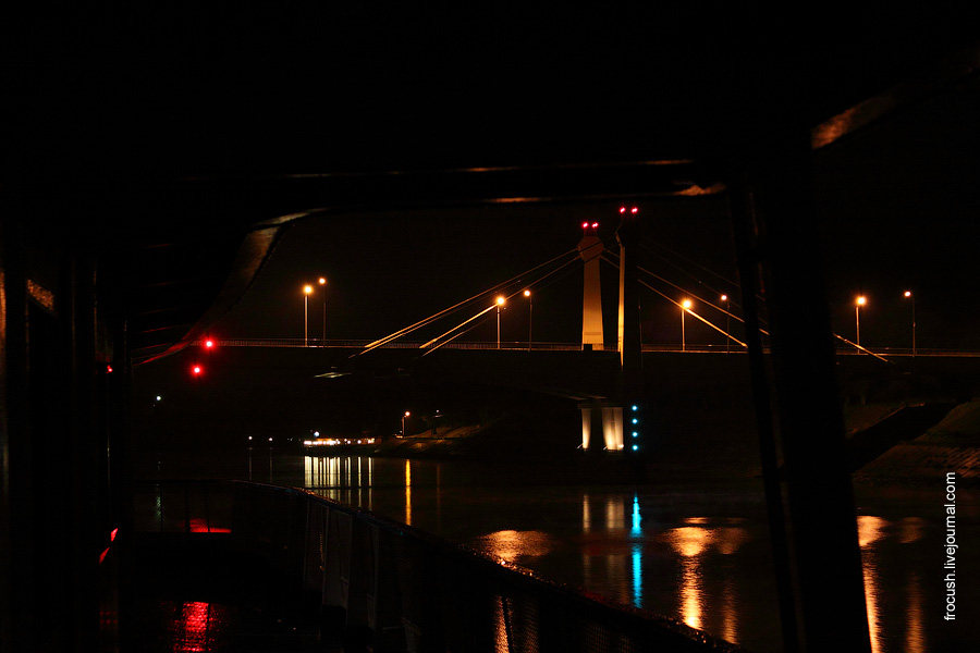 Кимрский автомобильный мост через реку Волгу 29 августа 2010 года