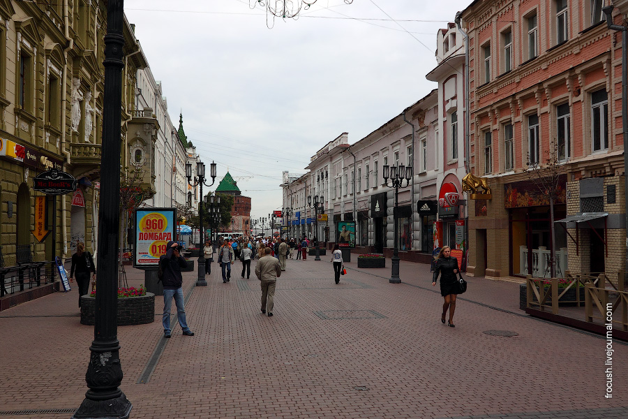 Пешеходная улица Нижнего Новгорода. Большая Покровская