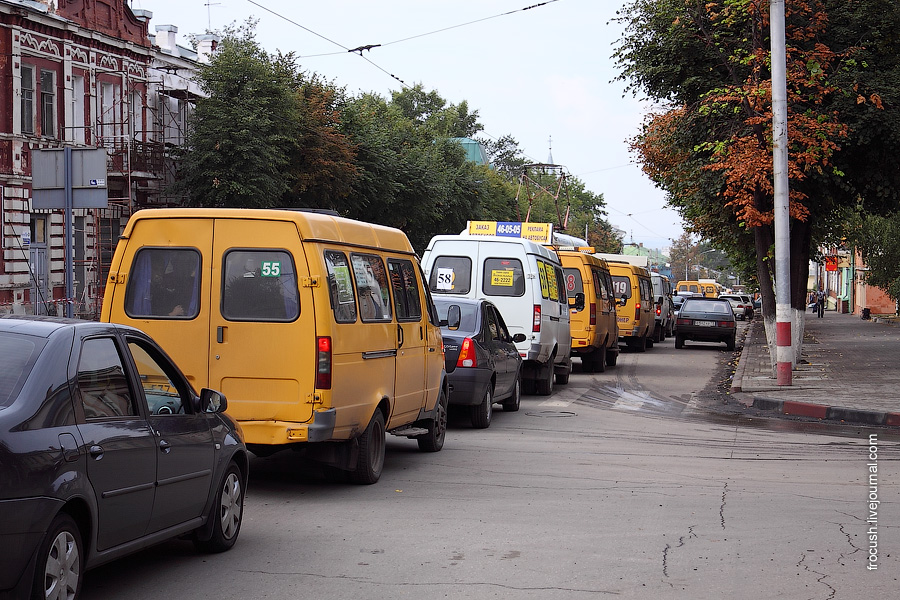 Автомобильная пробка в Ульяновске