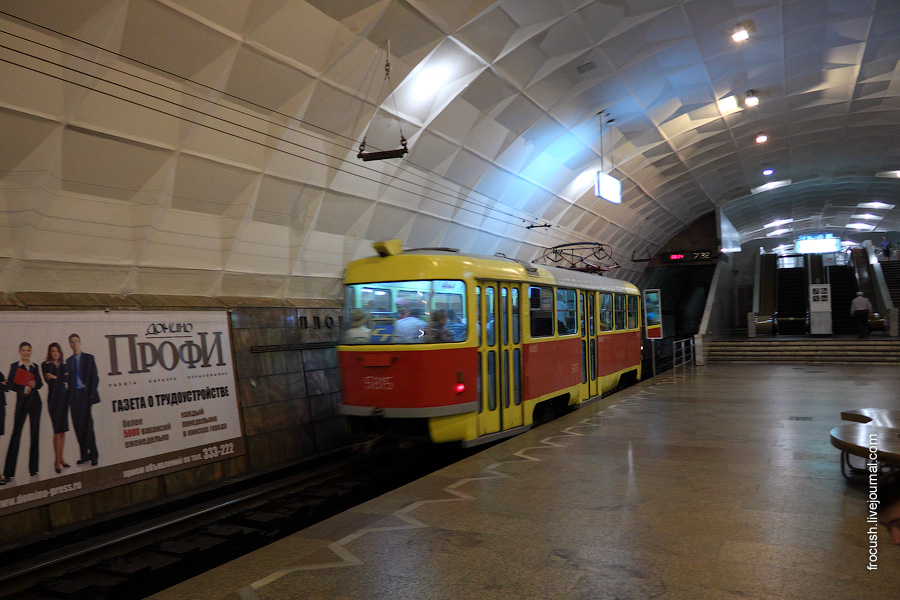 Волгоградский скоростной трамвай. Станция «Площадь Ленина».