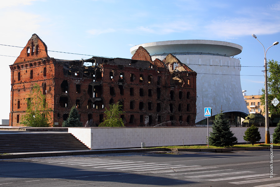 Разрушенная мельница, музей-панорама «Сталинградская битва»